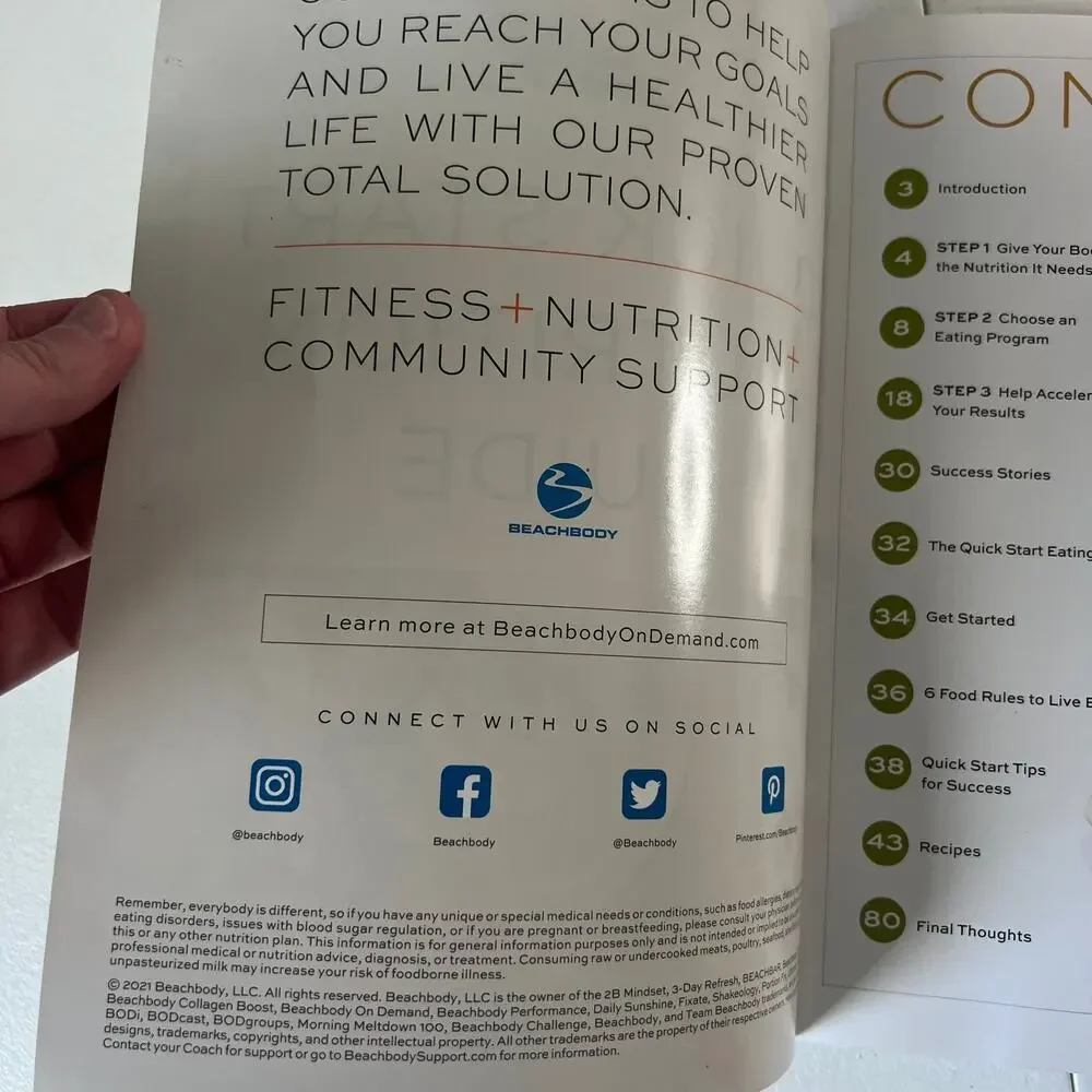 NEW Beachbody BODI Quick Start Nutrition Guide
